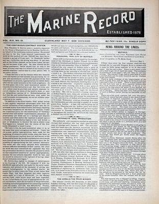 Marine Record (Cleveland, OH), May 7, 1896