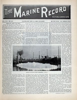 Marine Record (Cleveland, OH), May 14, 1896