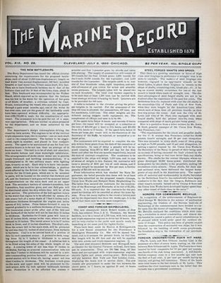 Marine Record (Cleveland, OH), July 9, 1896