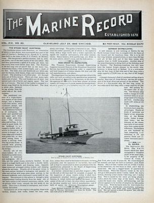 Marine Record (Cleveland, OH), July 23, 1896