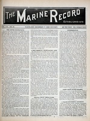 Marine Record (Cleveland, OH), December 17, 1896