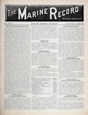 Marine Record (Cleveland, OH), December 31, 1896