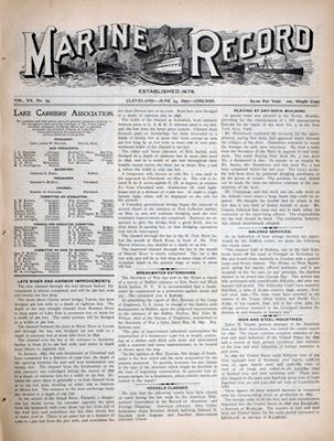 Marine Record (Cleveland, OH), June 24, 1897