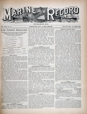 Marine Record (Cleveland, OH), July 13, 1899