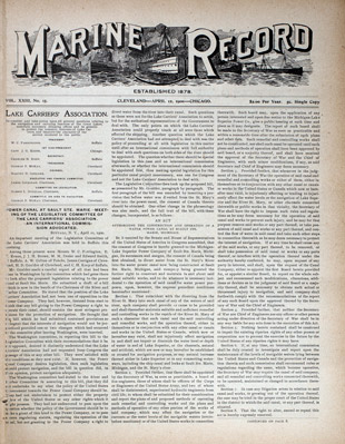 Marine Record (Cleveland, OH), April 12, 1900