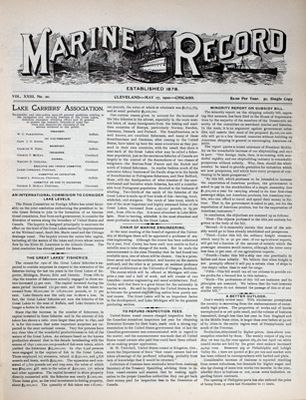 Marine Record (Cleveland, OH), May 17, 1900