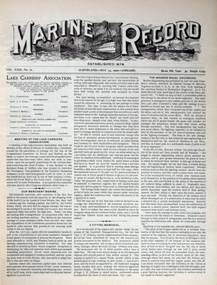 Marine Record (Cleveland, OH), May 24, 1900