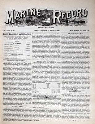 Marine Record (Cleveland, OH), June 28, 1900