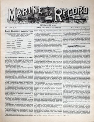 Marine Record (Cleveland, OH), July 12, 1900