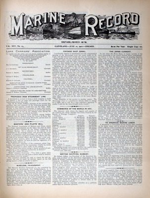 Marine Record (Cleveland, OH), June 12, 1902