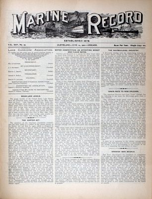 Marine Record (Cleveland, OH), June 19, 1902