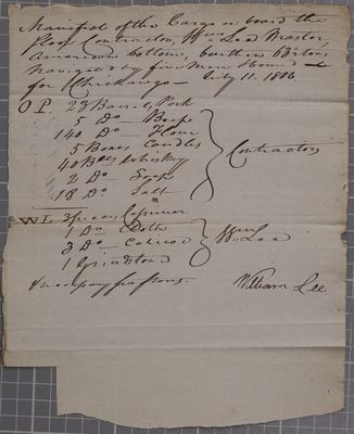 Clearance, sloop Contractor, 11 July 1806