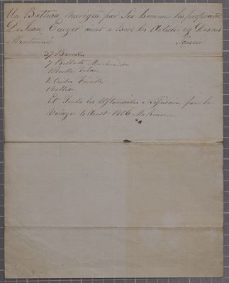 Clearance, batteau, Jean Ecuyer, 1 August 1806