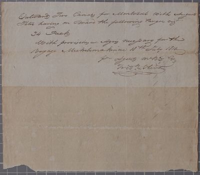 Clearance, 2 canoes, Mackinac Company, 18 July 1810