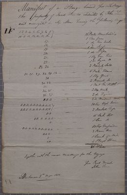 Clearance, boat, John Law, 9 August 1810