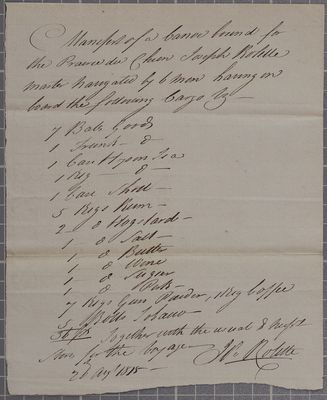 Clearance, boat, Joseph Rolette, 26 August 1815