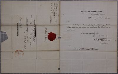 Treasury Department, letter, 26 May 1842