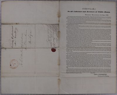 Treasury Department, Circular, 26 May 1838