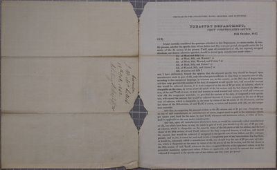 Treasury Department, Circular, 18 October 1842