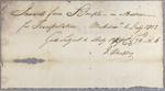 Invoice, batteau, J. Bleakley, 4 July 1803