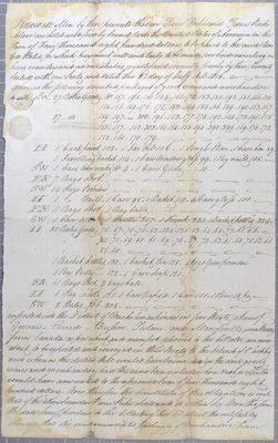 Sureties and Manifest, five boats, Pierre Peché and Pierre Rocheblave, 2 July 1816