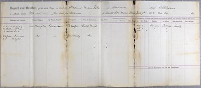 Report, steamer Manitoba, 7 June 1878