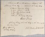 Certificate, Schooner Montreal, 31 May 1804