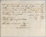 Certificate, Schooner Thames, 22 May 1804