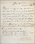 Certificate, Sloop Mary Anne, 30 April 1805