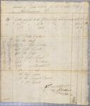 Invoice, Toussaint Porthier, 2 June 1805