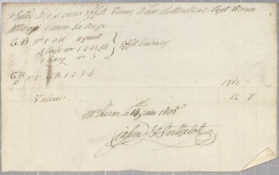 Invoice, the Montreal, 14 June 1805