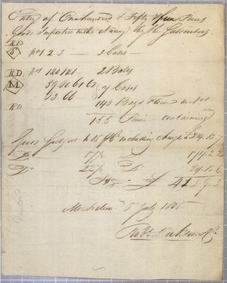 Entry, Schooner Nancy, 6 July 1805