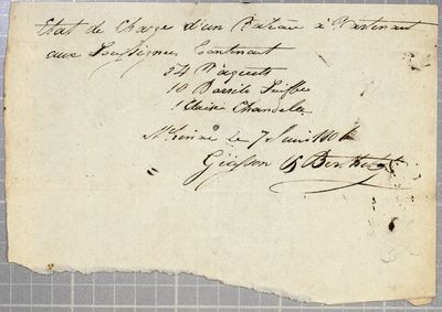 Manifest, batteau, Giasson & Berthelot, 7 June 1806