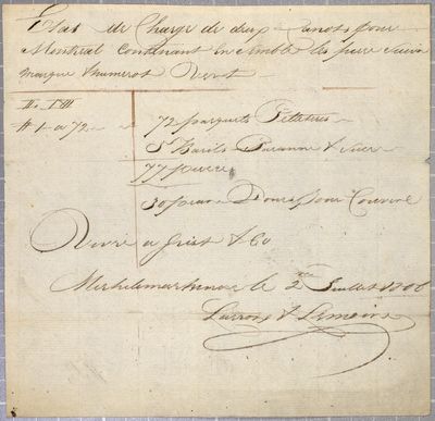 Entry, two canoes, Lacroix & Lemoine, 2 July 1806