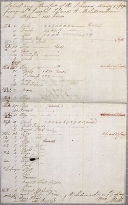 Manifest, Schooner Nancy, 7 July 1807