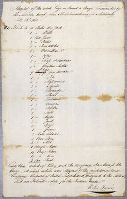 Manifest, barge, Paul Joseph Lacroix, 23 July 1808