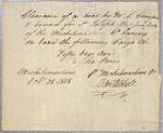 Clearance, boat, Michilimackinac Company, 28 October 1808