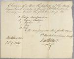 Clearance, boat, Michilimackinac Company, 9 October 1809