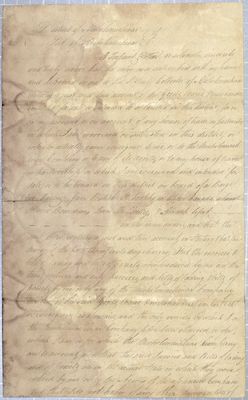 Oath and duties, Toussaint Pothier, barge & 2 canoes, 3 August 1809