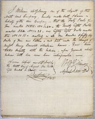 Oath, William McGilivray, North West Company, 12 August 1811