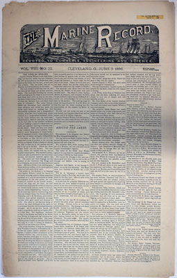 Marine Record (Cleveland, OH), June 3, 1886