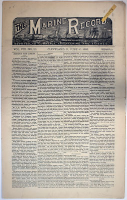 Marine Record (Cleveland, OH), June 10, 1886