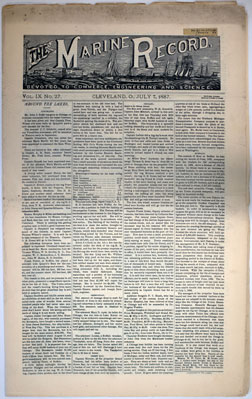 Marine Record (Cleveland, OH), July 7, 1887