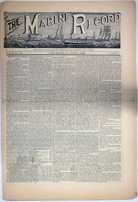 Marine Record (Cleveland, OH), June 21, 1888