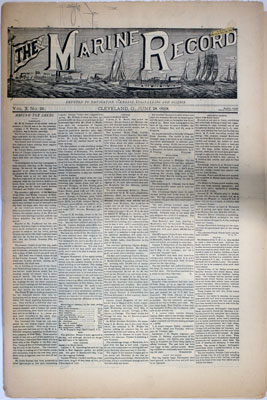 Marine Record (Cleveland, OH), June 28, 1888