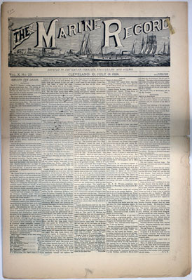 Marine Record (Cleveland, OH), July 19, 1888