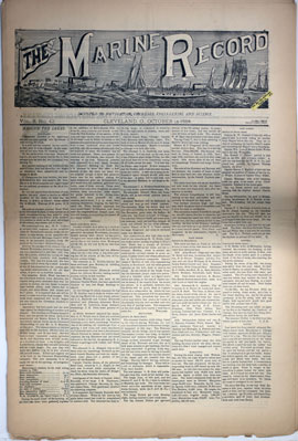 Marine Record (Cleveland, OH), October 25, 1888