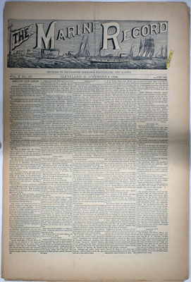 Marine Record (Cleveland, OH), December 6, 1888