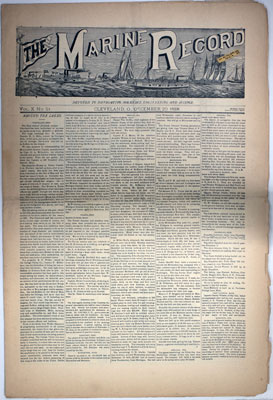 Marine Record (Cleveland, OH), December 20, 1888