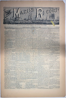 Marine Record (Cleveland, OH), March 7, 1889